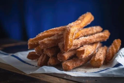Crispy Churros Stock Photos