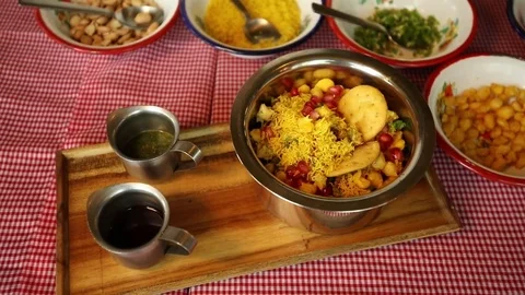 Crispy Corn Bhel Stock Footage 75930858