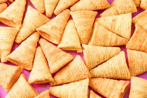 Crispy corn snacks Stock Photos