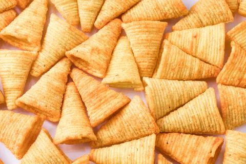 Crispy corn snacks Stock Photos