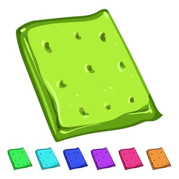 Crispy cracker biscuit cartoon vector graphic Stock Illustration