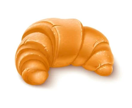 Crispy croissant for breakfast 스톡 일러스트