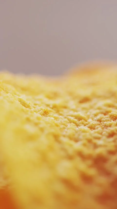 Crispy Curved Chips with Savory Oily Texture Macro Shot Stock Footage 314199787