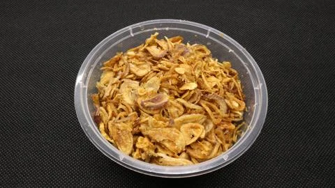Crispy deep fried shallot Stock Photos