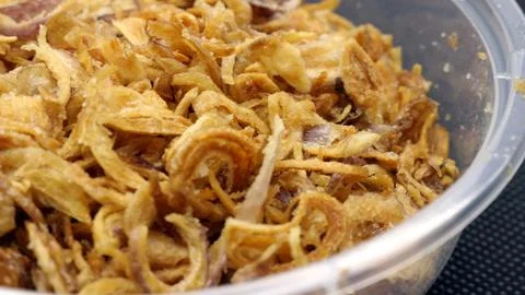 Crispy deep fried shallot Stock Photos