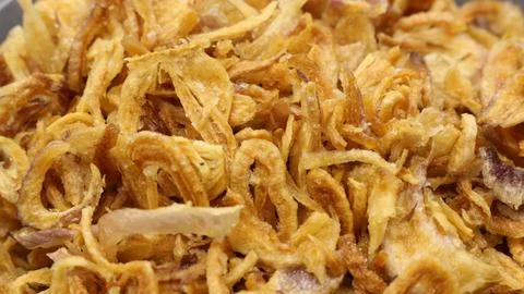 Crispy deep fried shallot Stock Photos