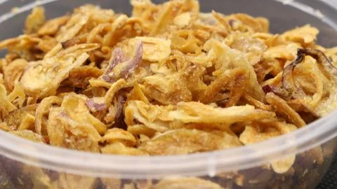 Crispy deep fried shallot Stock Photos