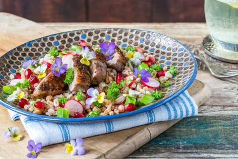 Crispy duck salad Stock Photos
