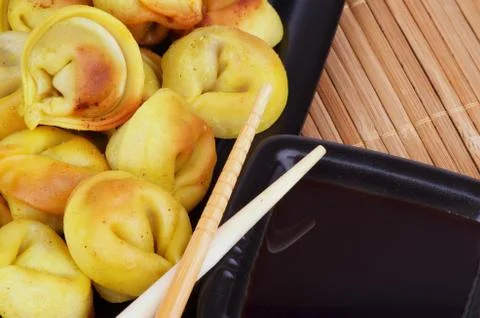 Crispy Dumplings Stock Photos