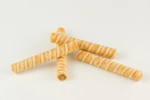 Crispy flour sticks Stock Photos