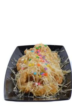 Crispy fried bananas 写真素材