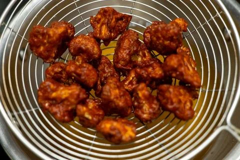 Crispy Fried Cauliflower Stock Photos