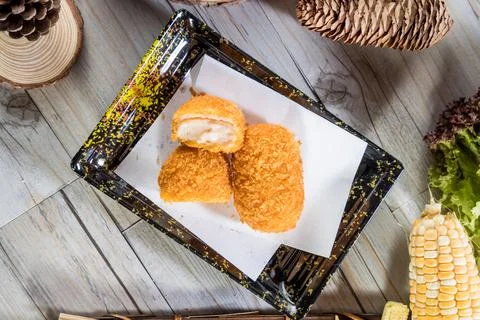 Crispy Fried Cheese Roll Stock Photos