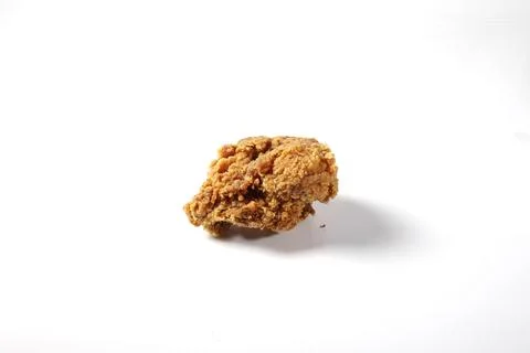 Crispy Fried Chicken Isolated on White Background Stock Photos