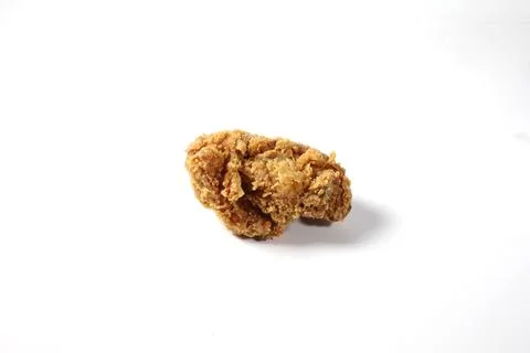 Crispy Fried Chicken Isolated on White Background Stock Photos