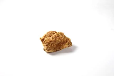 Crispy Fried Chicken Isolated on White Background Stock Photos