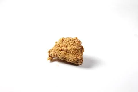 Crispy Fried Chicken Isolated on White Background Stock Photos