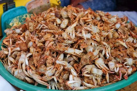 Crispy fried crab Stock Photos