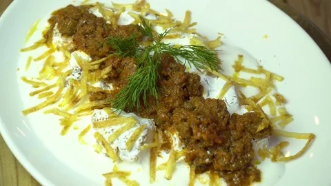 Crispy fried kebab, rotating shot Stock-Footage 69841477