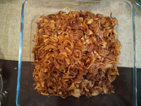 Crispy fried onions Stock Photos