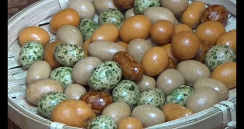 Crispy fried peanuts Stock Footage 296483099