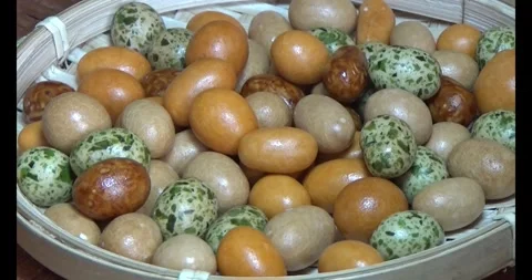 Crispy fried peanuts Stock Footage 296483121