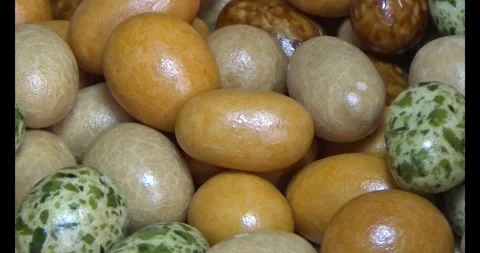 Crispy fried peanuts Video stock 296483147