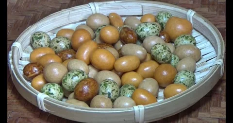 Crispy fried peanuts Stock Footage 296483271