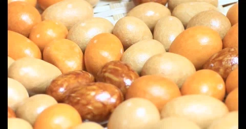 Crispy fried peanuts Stock Footage 296483620