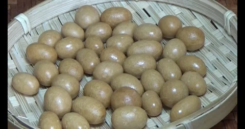 Crispy fried peanuts Stock Footage 296483757