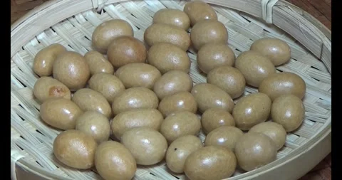 Crispy fried peanuts Stock Footage 296483800