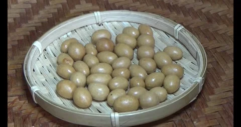 Crispy fried peanuts Stock Footage 296483822