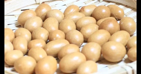 Crispy fried peanuts Stock Footage 296483985