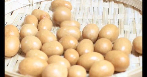 Crispy fried peanuts Stock Footage 296483989