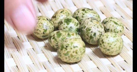 Crispy fried peanuts Stock Footage 296484485