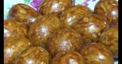 Crispy fried peanuts Stock Footage 296485339