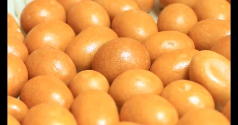 Crispy fried peanuts on plate Stock Footage 296568911