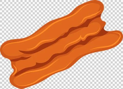 Crispy fried slice of meat cooked to perfection, ready to be served as a ta.. Stock Illustration