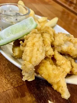 Crispy fried squid Stock Photos