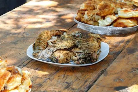 Crispy Fried Whole Fish Stock Photos