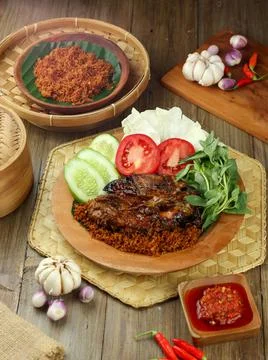 Crispy grilled chicken Stock Photos