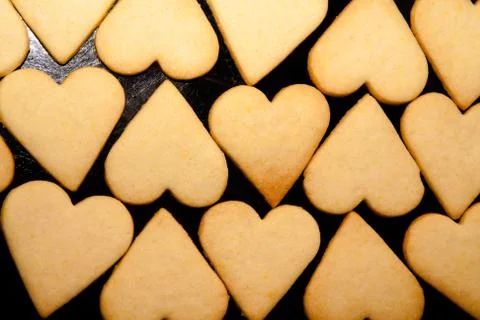 Crispy hearts Stock Photos