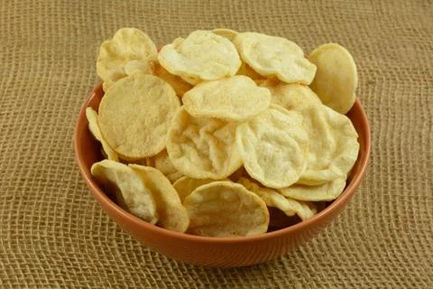 Crispy hummus chips Stock Photos