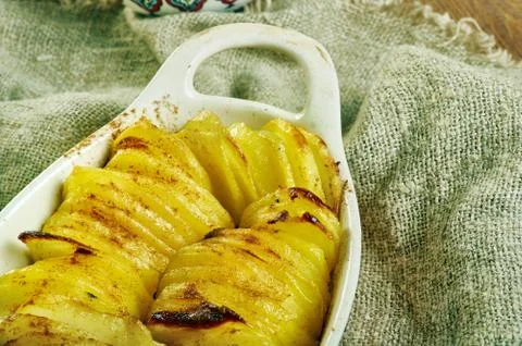 Crispy Leaf Potatoes Stock Photos