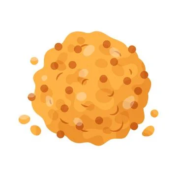 Crispy meatball Stock Illustration
