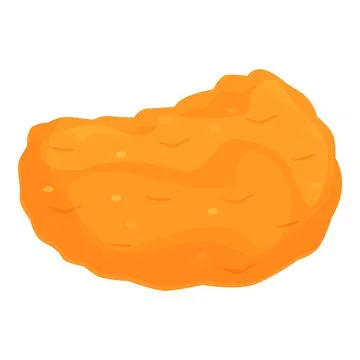 Crispy nugget icon cartoon vector. Fast food Ilustração Stock