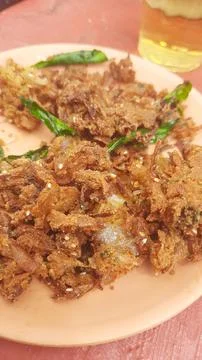 Crispy Onion Pakora Stock Photos