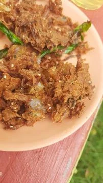 Crispy Onion Pakora Stockfoto's
