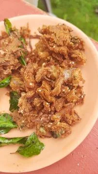 Crispy Onion Pakora Stock Photos