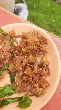 Crispy Onion Pakora Stock Photos